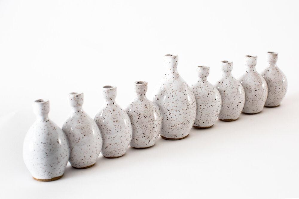 Ceramic Menorah by Rachael Pots - White、mySite、topwebapps