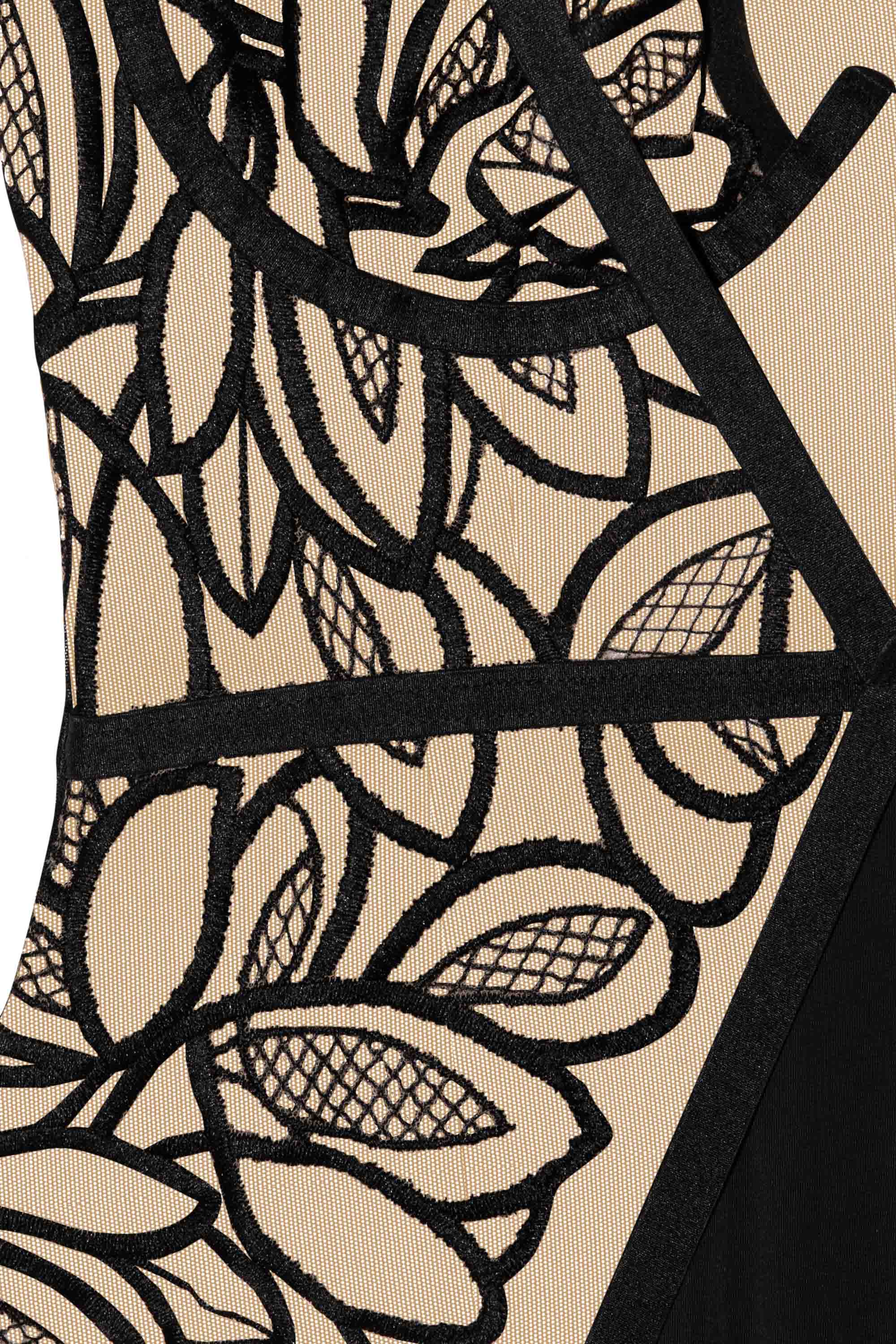 Lilith Black Graphic Embroidery Bra、mySite、bengalsvssteelers