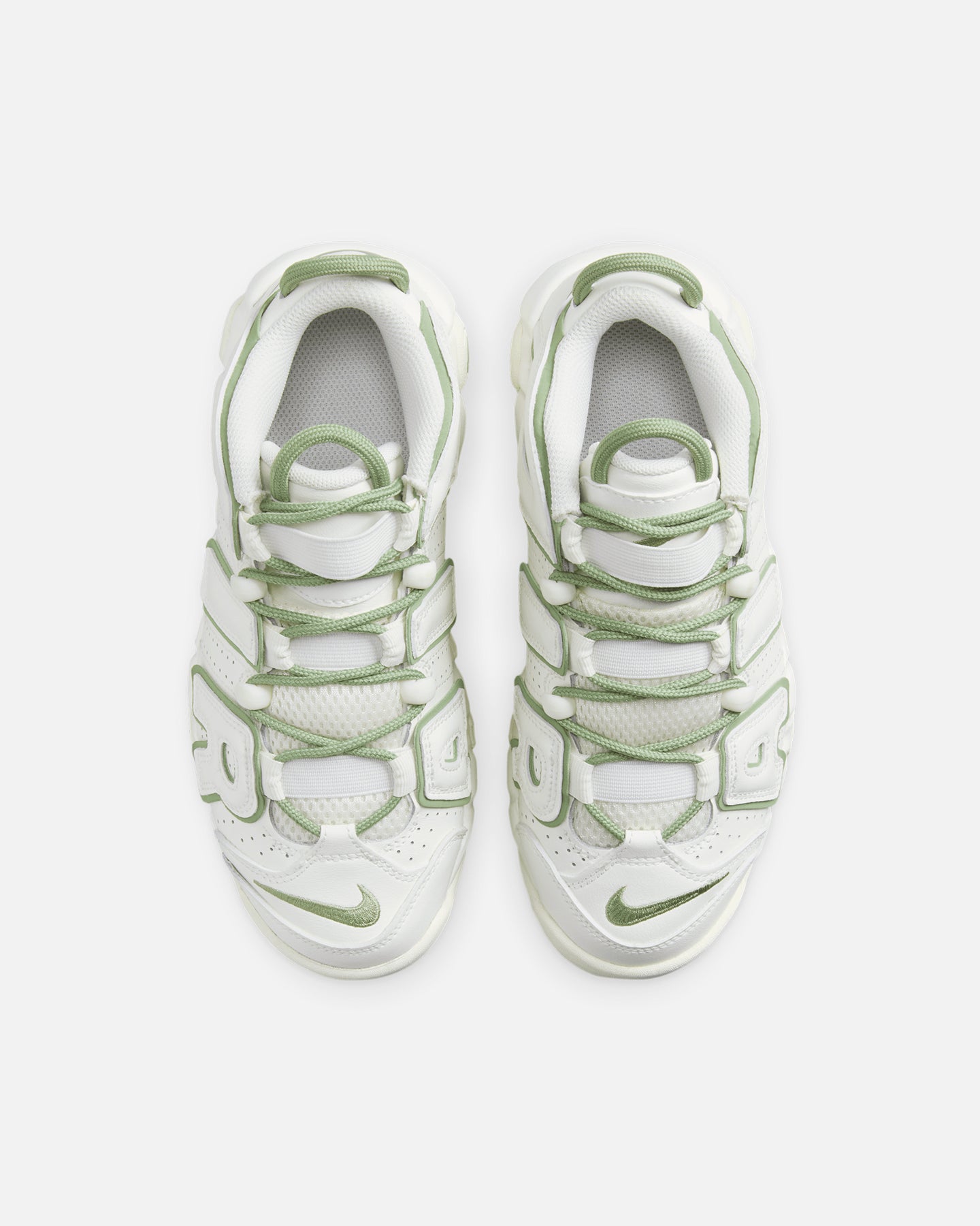 Nike Kids' Air More Uptempo (GS) Sail/Oil Green、mySite、zt4zffjzw