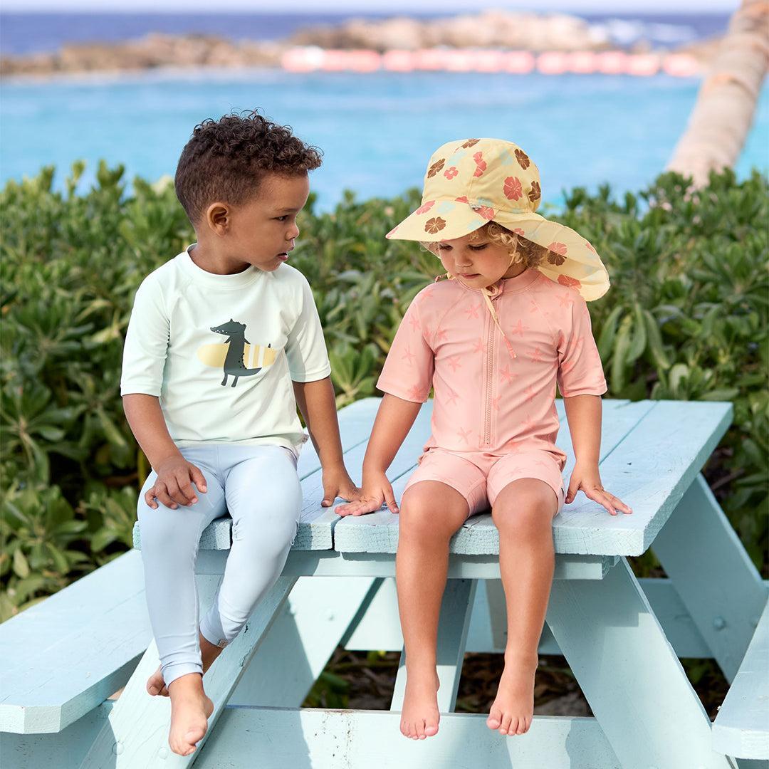  Lassig Short Sleeve Rashguard - Sea Foam - Crocodile、mySite、merchandisen