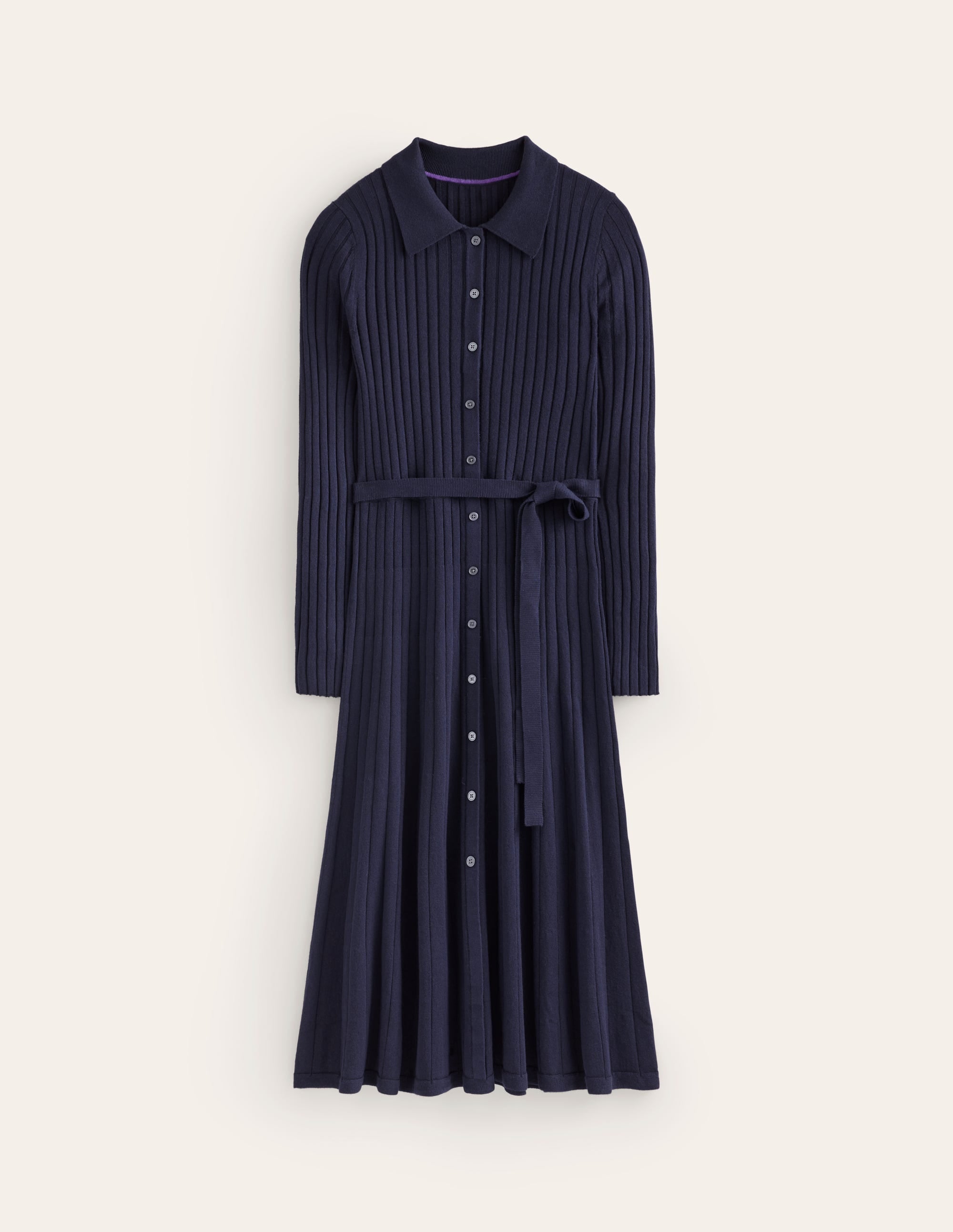  Rachel Knitted Shirt Dress-Navy、mySite、ashleygrahame