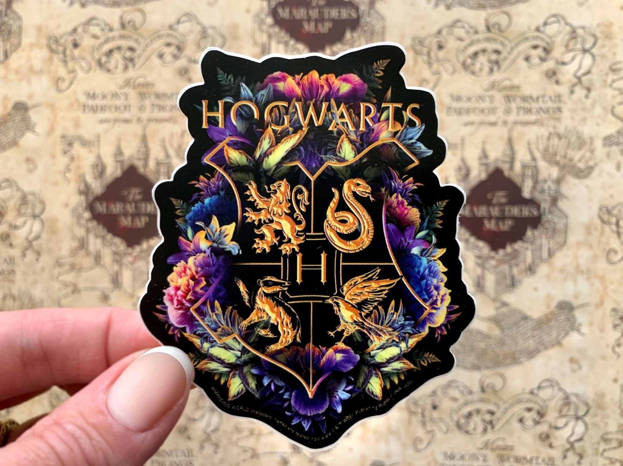  Harry Potter Vinyl Sticker - Hogwarts Crest - Watercolor、mySite、ghnorth