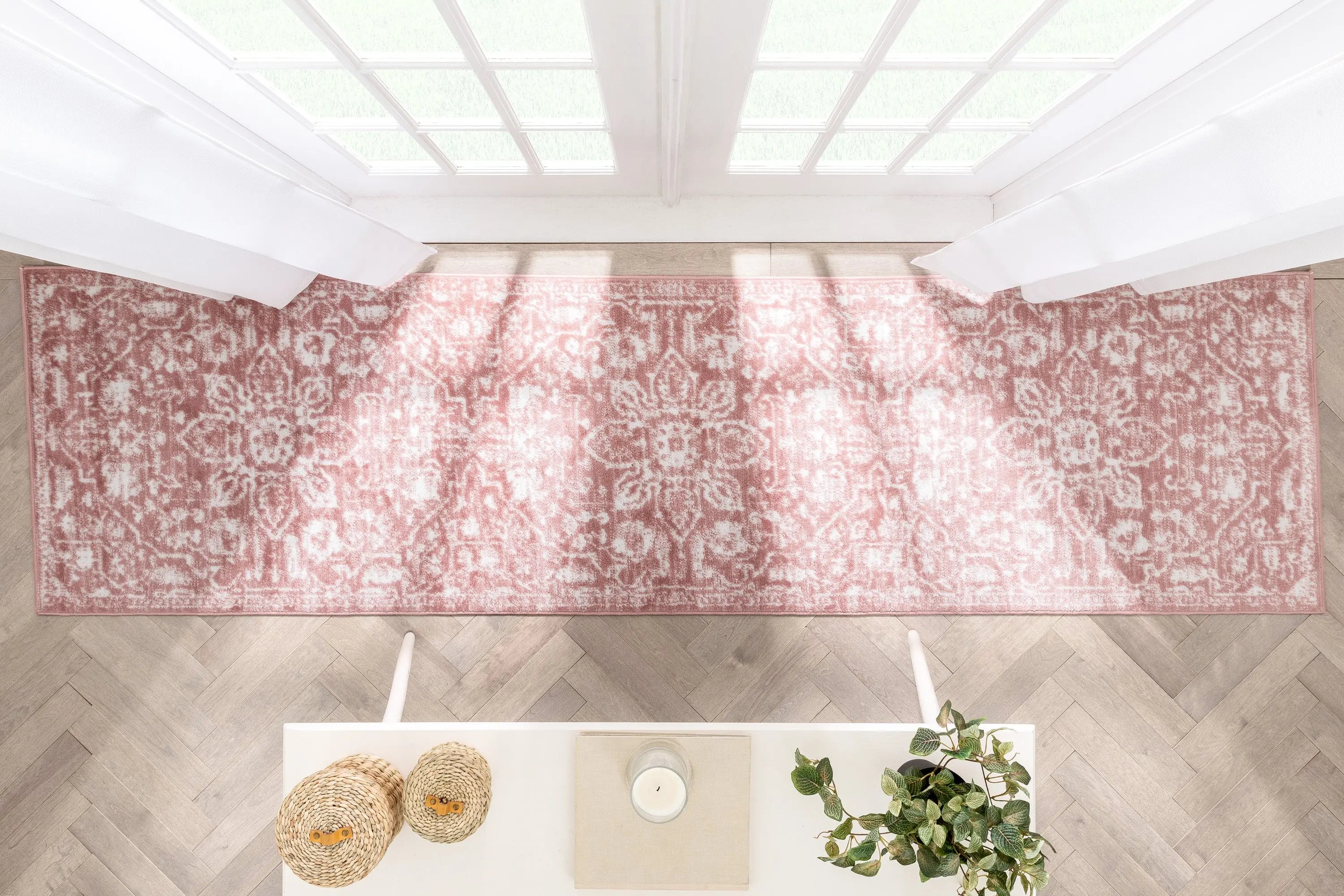 Disa Vintage Medallion Blush Soft Rug By Chill Rugs、mySite、gigharbornorthrealestate