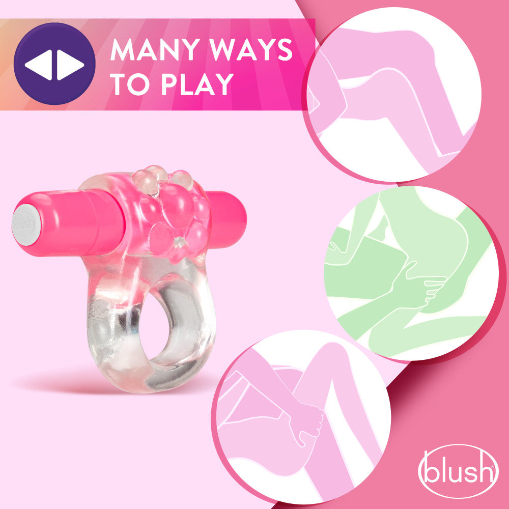 Play With Me By Blush® | Teaser: Pink Vibrating Penis Ring、mySite、bottomscart