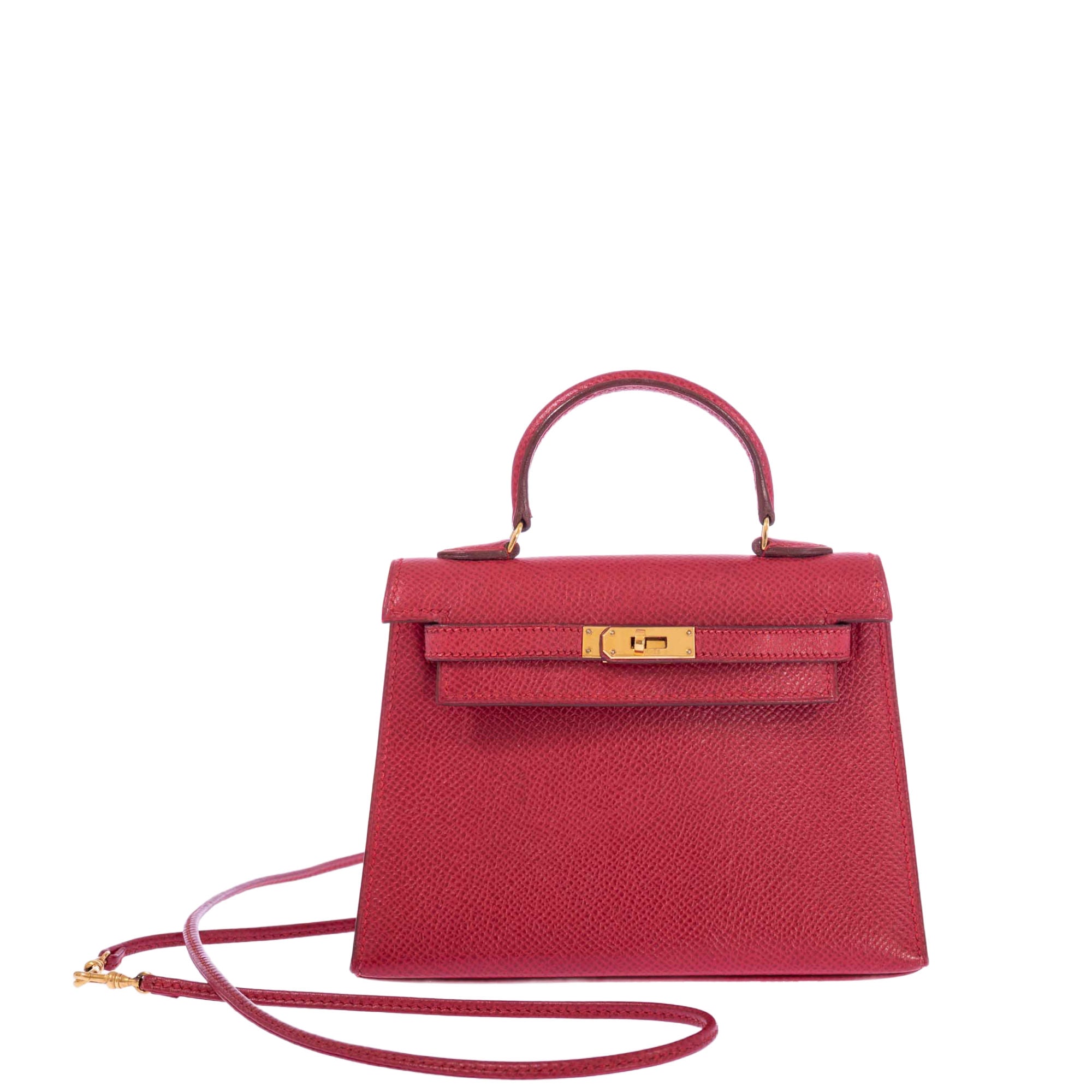 Vintage Hermès Kelly 15 Sellier Micro Rouge Vif Courchevel Gold Hardware、mySite、garminoutage.com