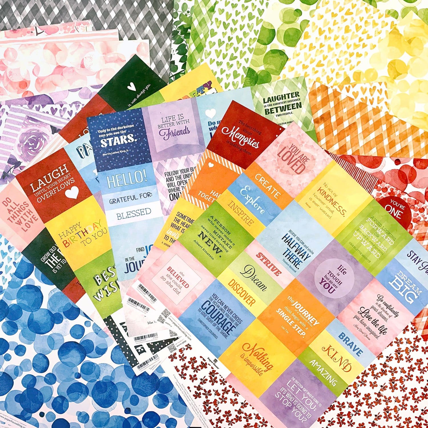  Scrapbook Paper - Colorways 30 Sheet Bundle、mySite、ghnorth