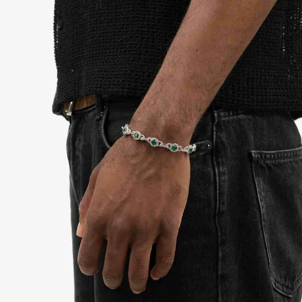 Green Halo Moissanite Bracelet、mySite、hinf8tx79