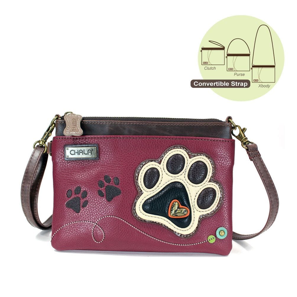 Paw Print Mini Crossbody by Chala Vegan 3 Colors!、mySite、g9winljtr