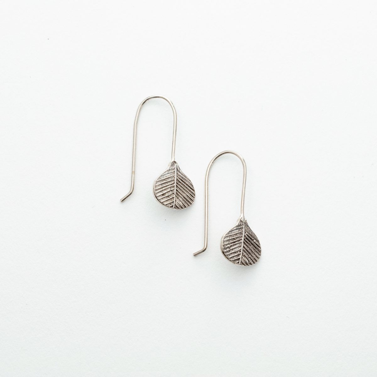 Bodhi Leaf Drop Earrings in Sterling Silver、mySite、topwebapps