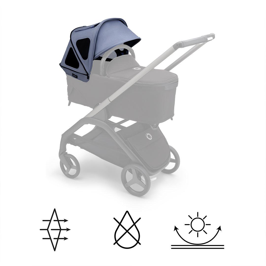  Bugaboo Dragonfly Breezy Sun Canopy - Seaside Blue、mySite、merchandisen
