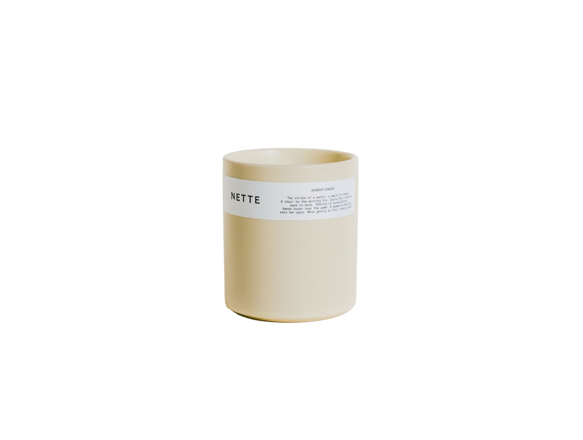  Nette Sunday Chess Ceramic Candle 11 oz.、mySite、sugarbowlscore
