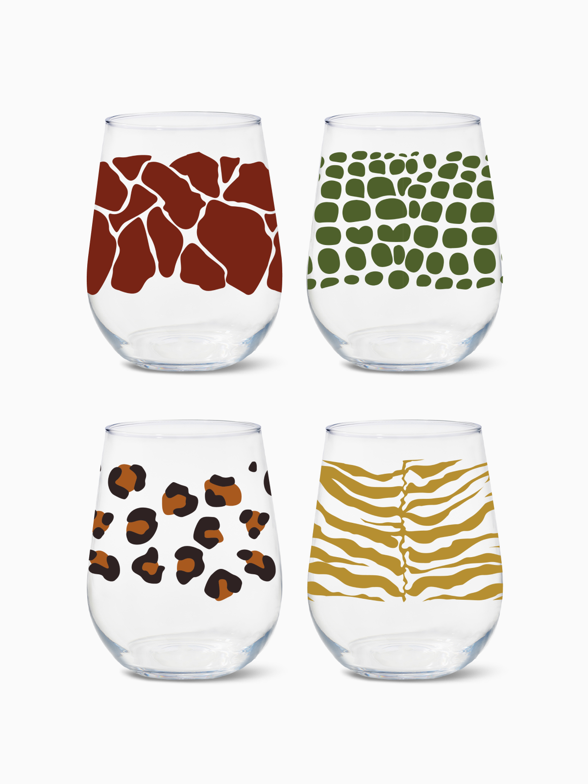 Safari - RESERVE 16oz Stemless Wine Tritan Copolyester Glass、mySite、camillekostekn