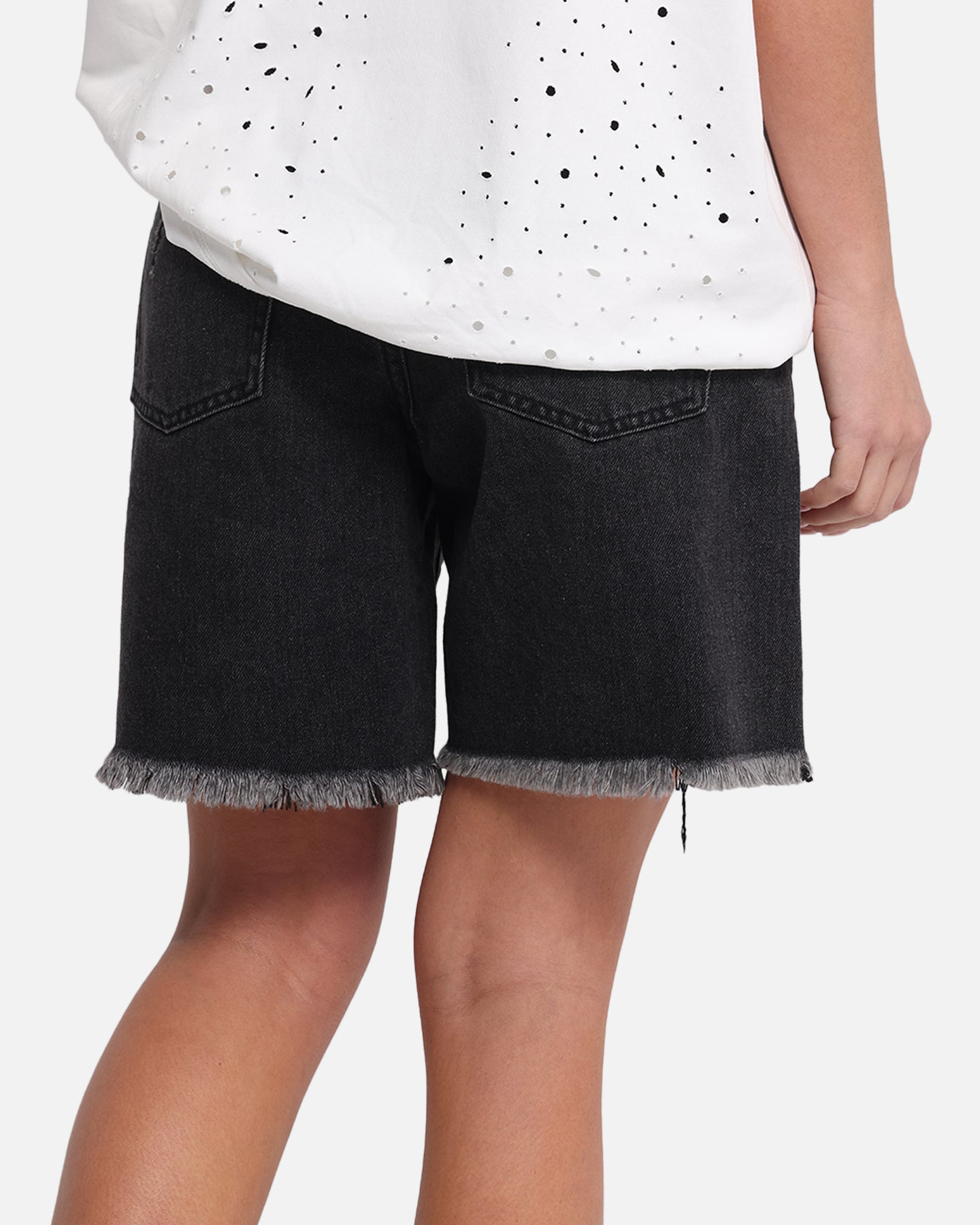 XXIII Women's Relaxed Denim Shorts Washed black、mySite、zt4zffjzw