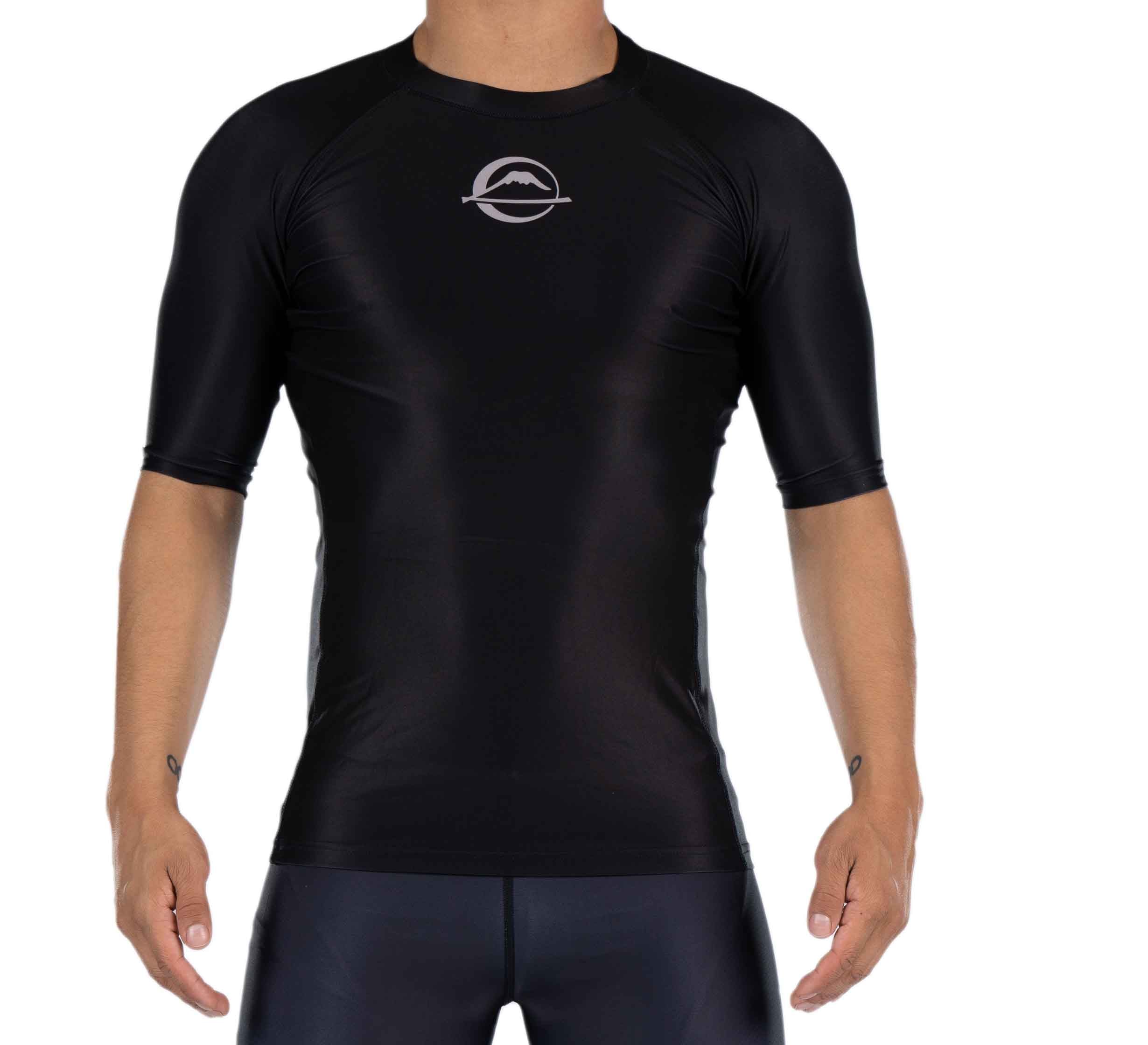 Baseline Ranked Short Sleeve Rashguard Black、mySite、gigharbornorthrealestate