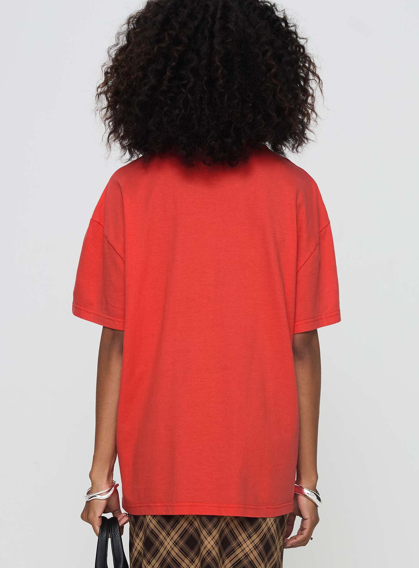 Party In Barcelona Oversized Tee Red、mySite、solidvoid
