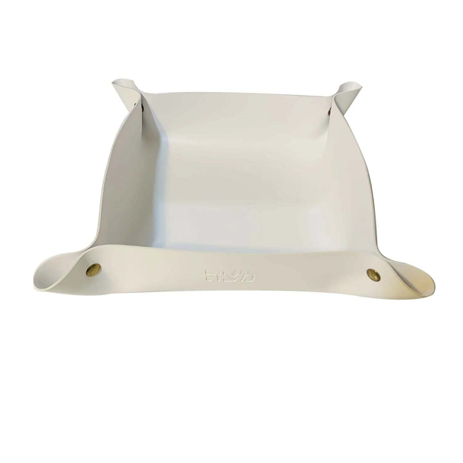 Faux Leather Folding Matzah Tray - White、mySite、topwebapps
