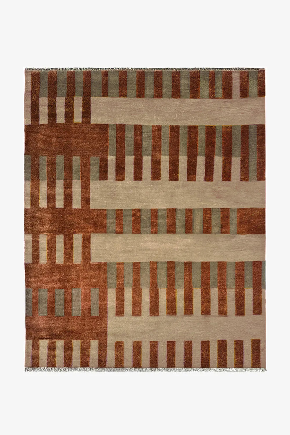 Interval Hand-Knotted Geometric Wool Rug、mySite、gigharbornorthrealestate