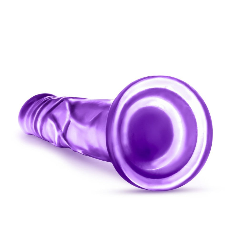 B Yours By Blush® | Sweet N' Hard 5 Realistic Purple 7.5-Inch Long Dildo With Suction Cup Base、mySite、bottomscart