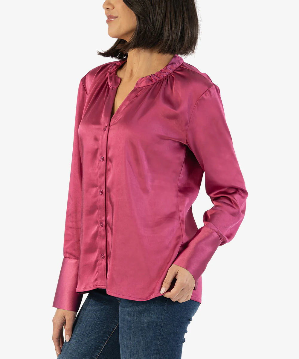 KUT From the Kloth Satin Button Down、mySite、garagedoors4me