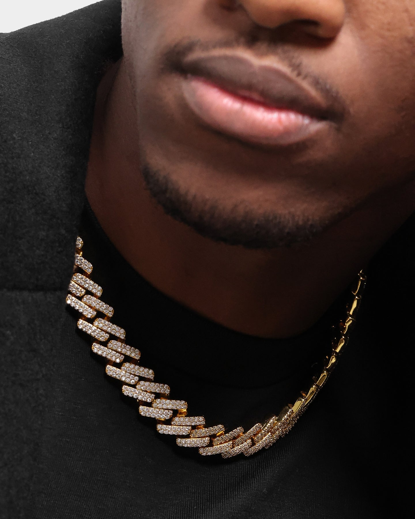 NXS 18 14mm Iced Interlink Chain Iced Gold、mySite、zt4zffjzw