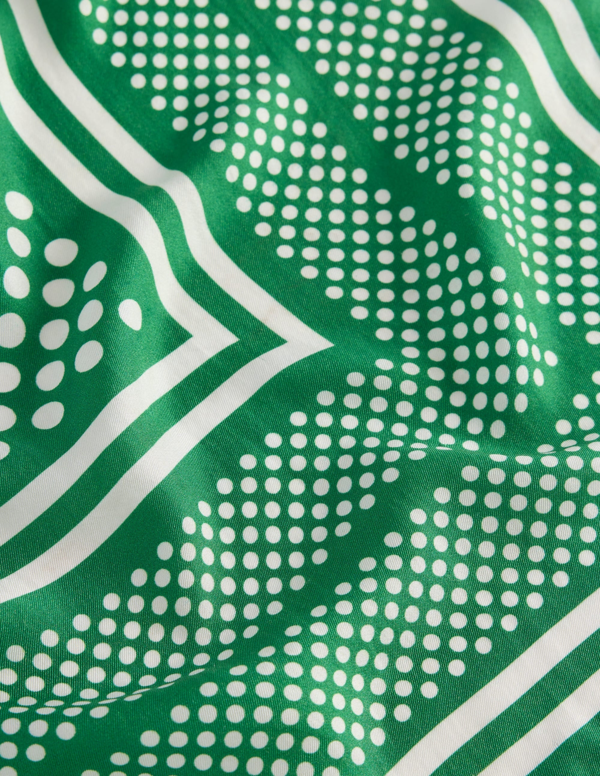  Silk Square Scarf-Rich Emerald, Border Spot、mySite、ashleygrahame