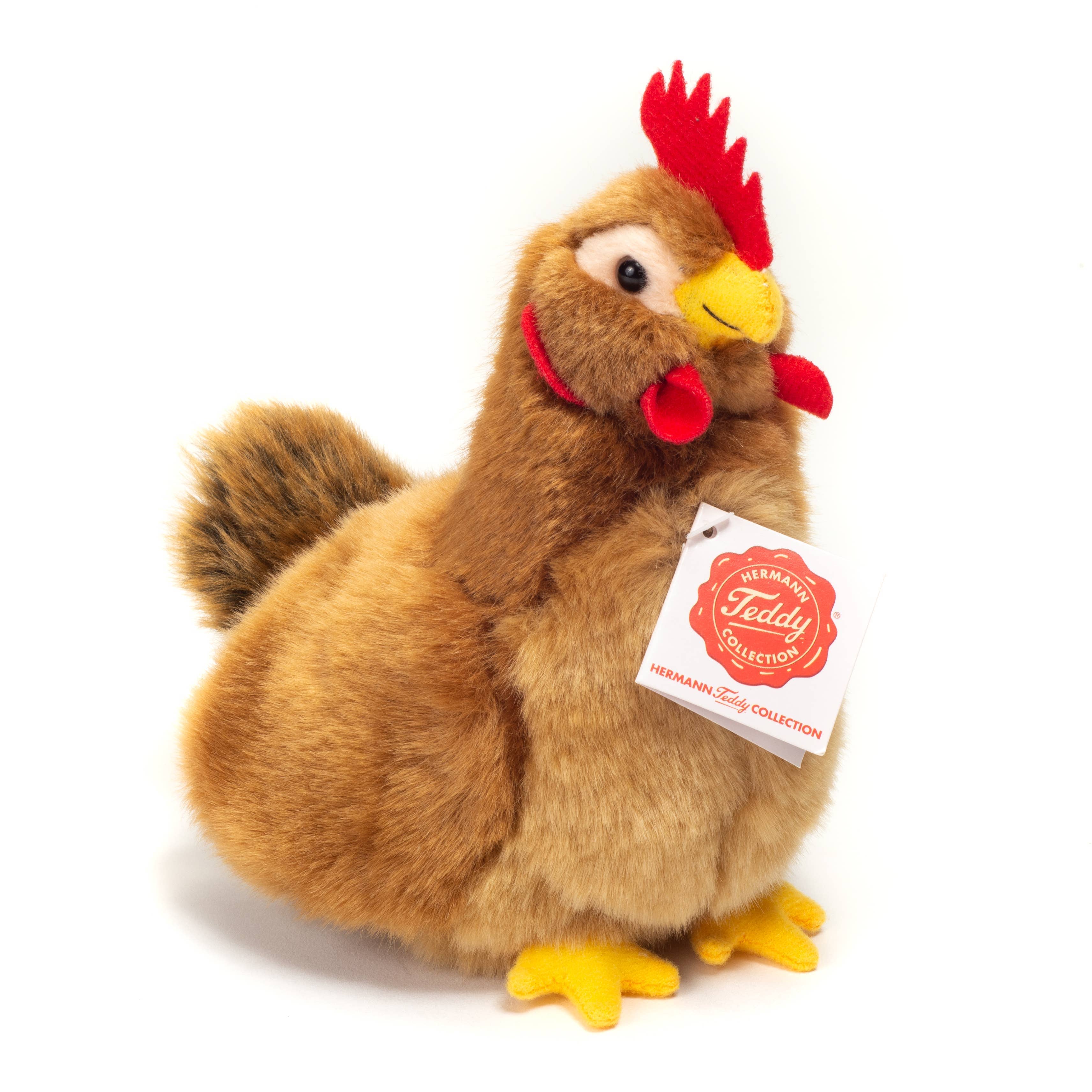 Plush Chickens Hen and Rooster Eco Friendly by Teddy Hermann Cute! brown 16 cm、mySite、g9winljtr
