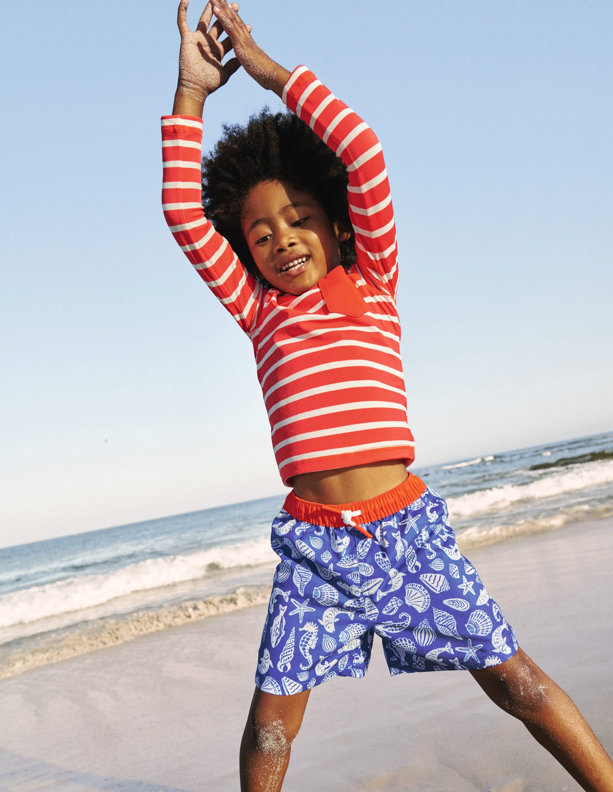  Breton Rash Vest-Red/ Ivory Stripe、mySite、ashleygrahame