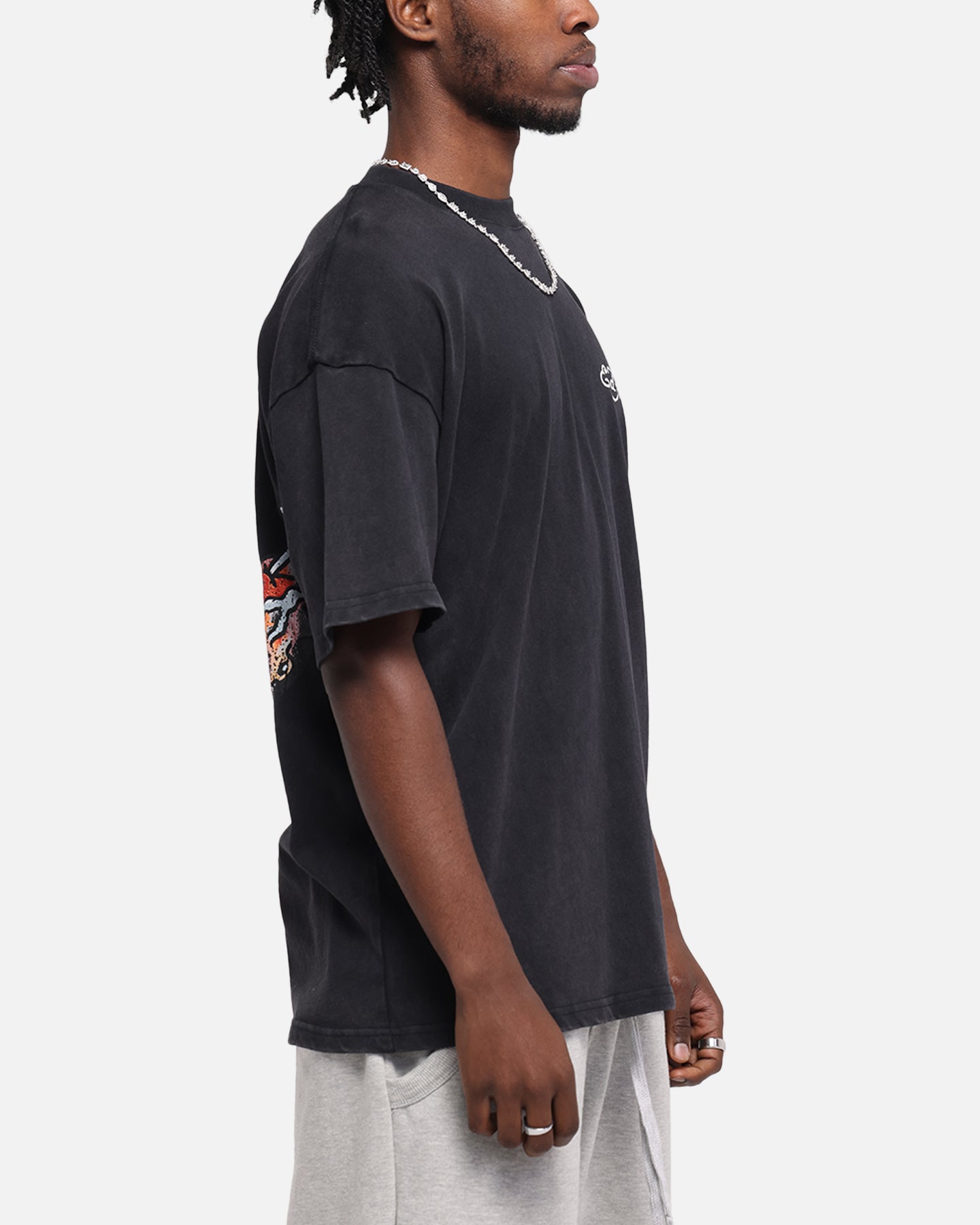 Ed Hardy Catcher T-Shirt Black Acidwash、mySite、zt4zffjzw