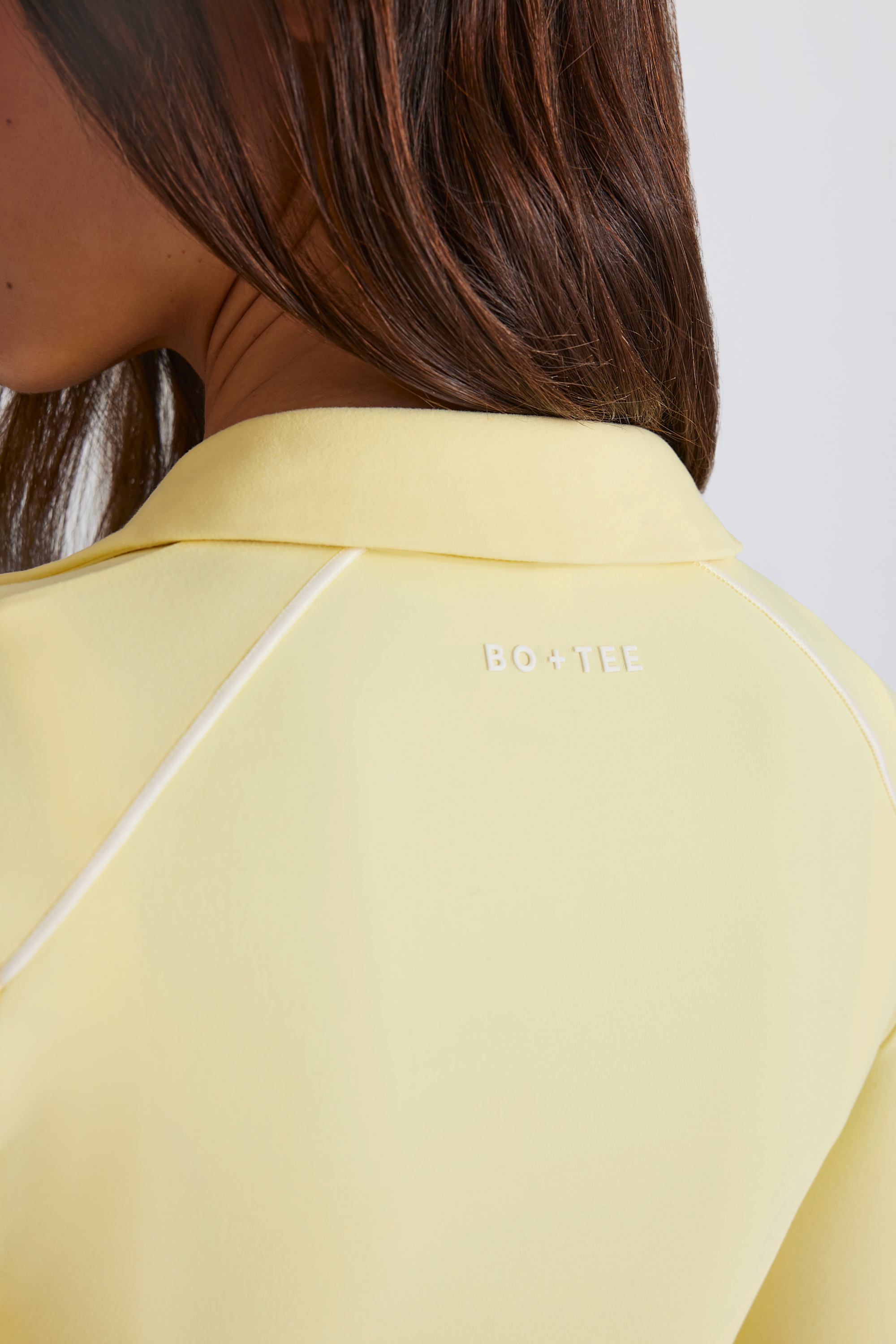  Soft Active Contrast Zip-Up Jacket in Lemon、mySite、sugarbowlscore