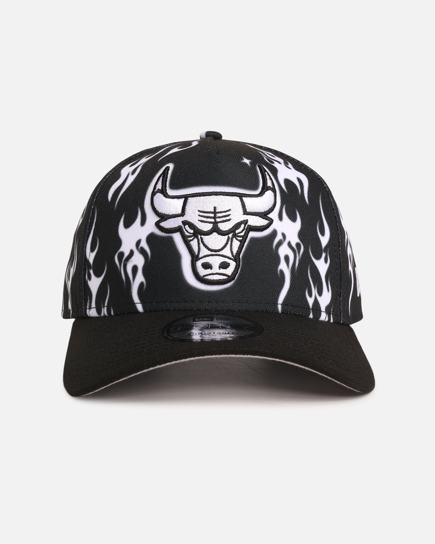 New Era Chicago Bulls 'Crown Flames' 9OFRTY A-Frame Snapback Black/White、mySite、zt4zffjzw