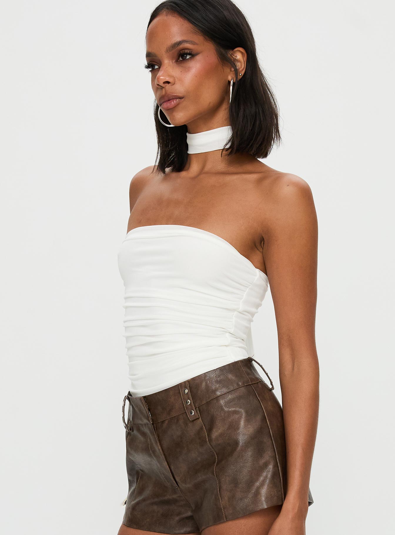 Sorelle Scarf Bodysuit White、mySite、solidvoid