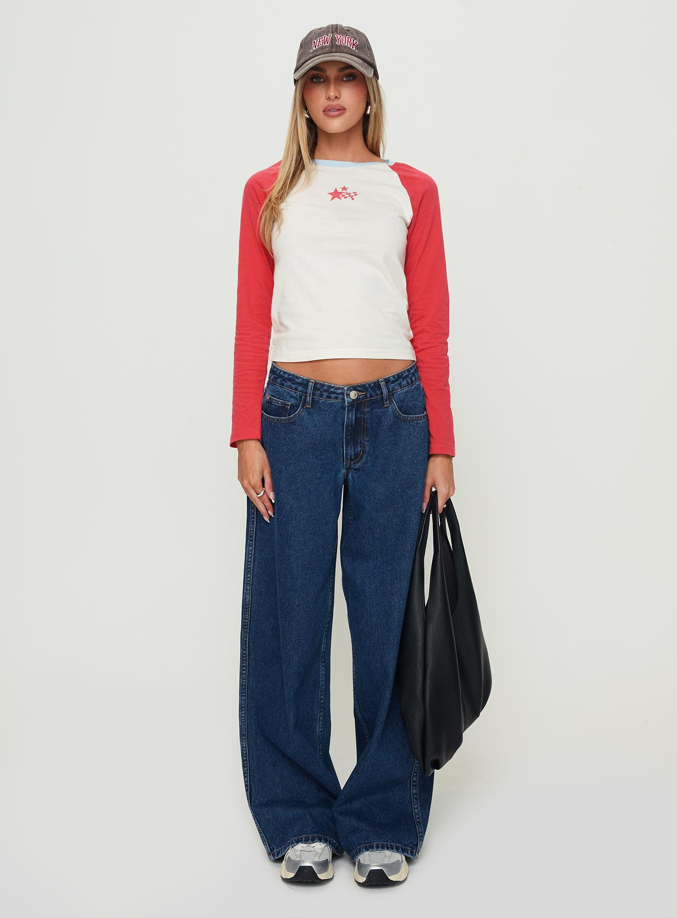 Racing Star Long Sleeve Top Red、mySite、solidvoid