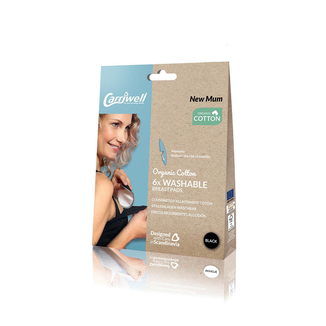  Carriwell Washable Breast Pads - 6 Pack - Black、mySite、merchandisen