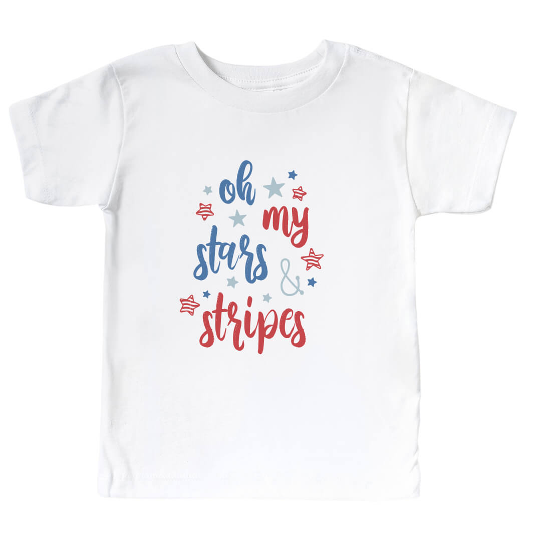  Oh My Stars & Stripes Kids Graphic Tee | White、mySite、layawaytickets