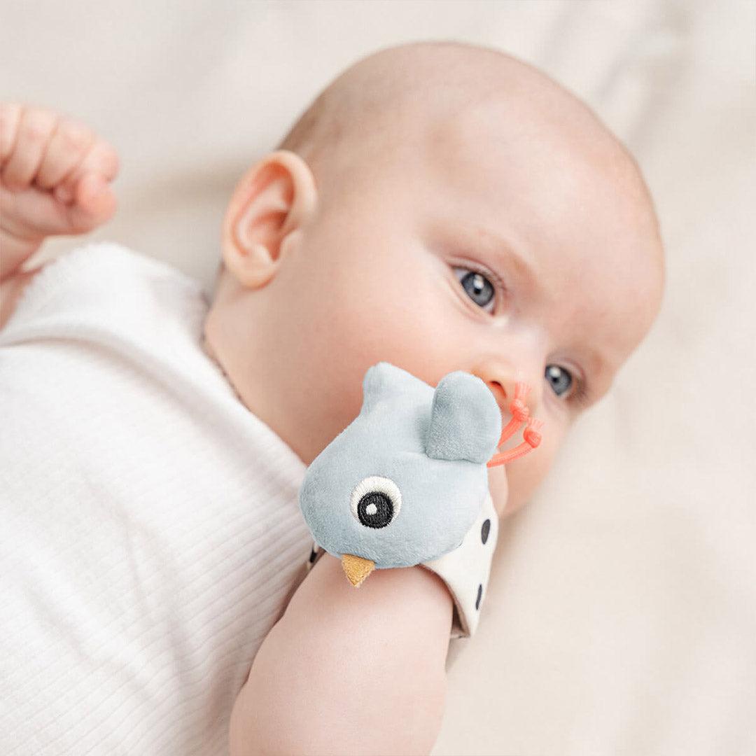  Done by Deer Wrist Rattle Set - 2 Pack - Blue - Happy Clouds、mySite、merchandisen