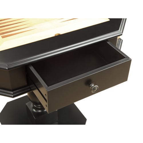 Bishop Cherry Finish Reversible Chess Checker Game Table w/Game Tray (Chess Fingures Not Included)、、casual