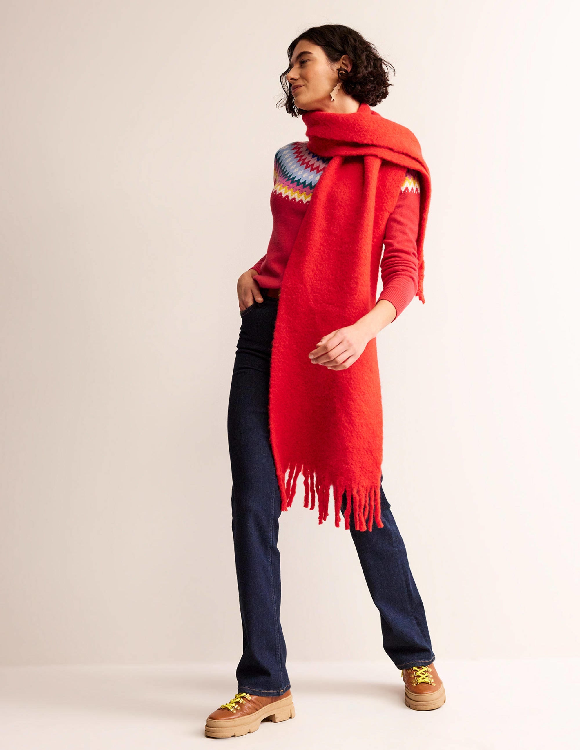  Edie Fair Isle Sweater-Poppy Red、mySite、ashleygrahame