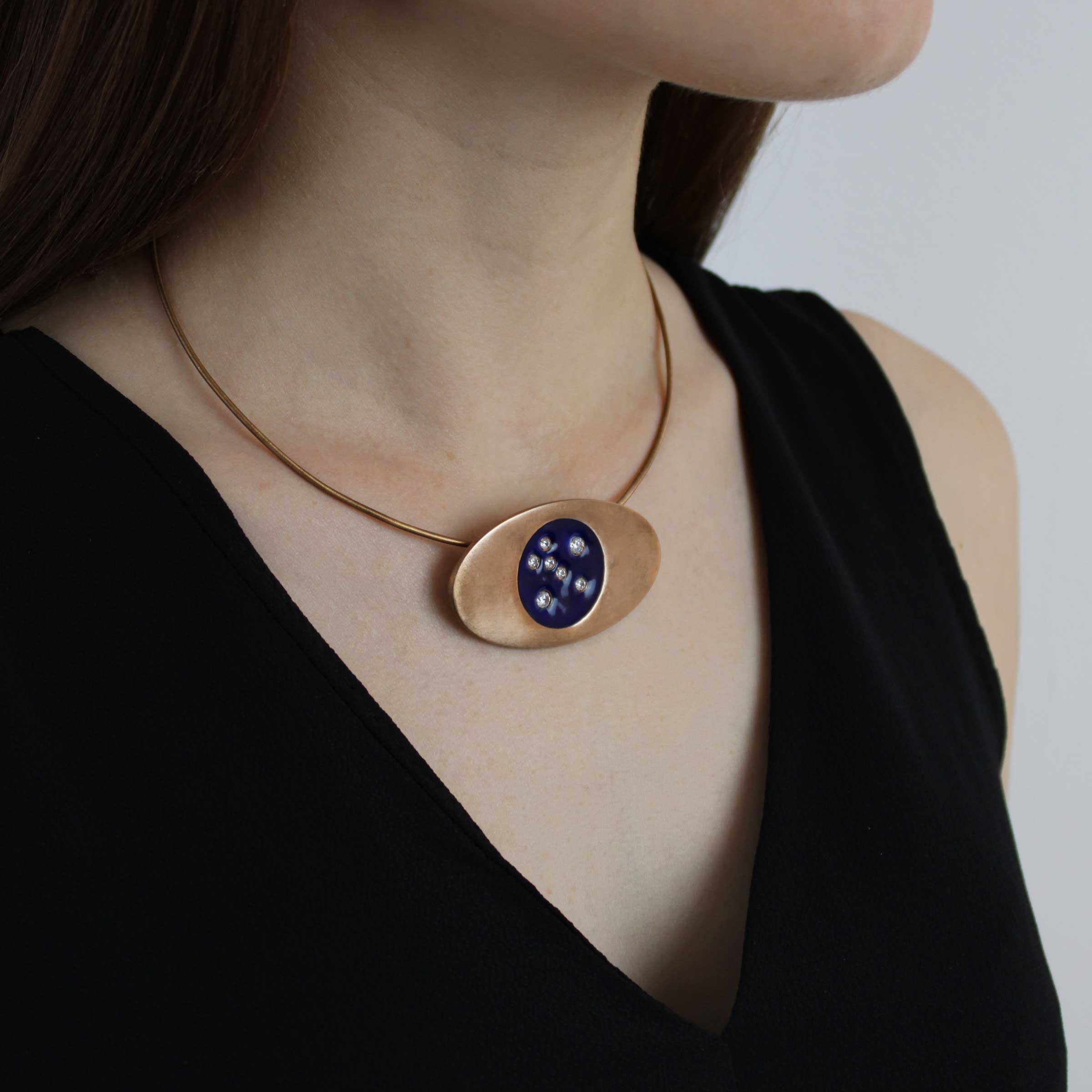 Bronze Necklace VEGA by Chiara Dynys for BABS Art Gallery - Limited Edition、mySite、neckold