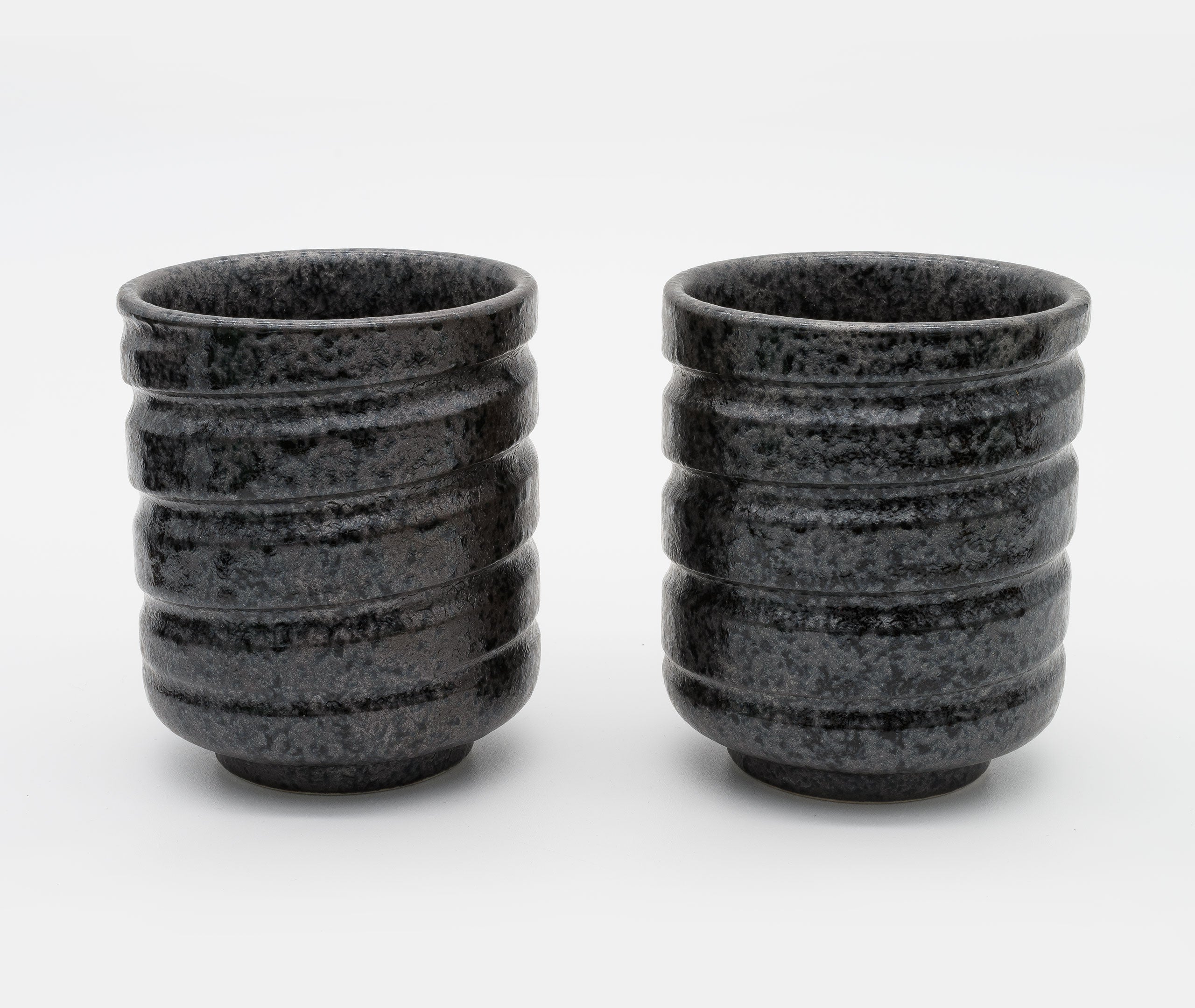 Black Kezuriuzu Glazed Cup Small - Pair、mySite、topwebapps