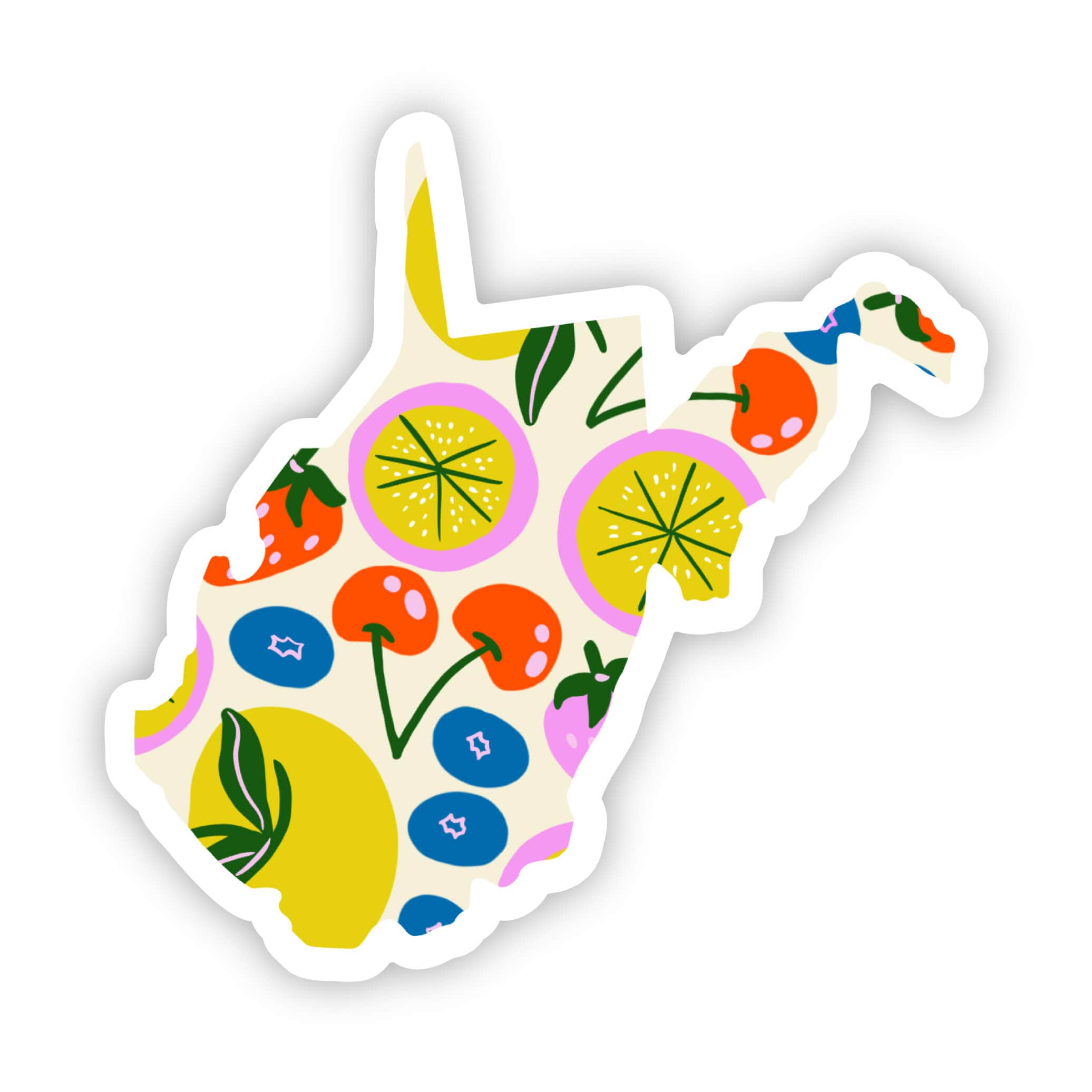  West Virginia Sticker - Cute Fruits、mySite、ghnorth