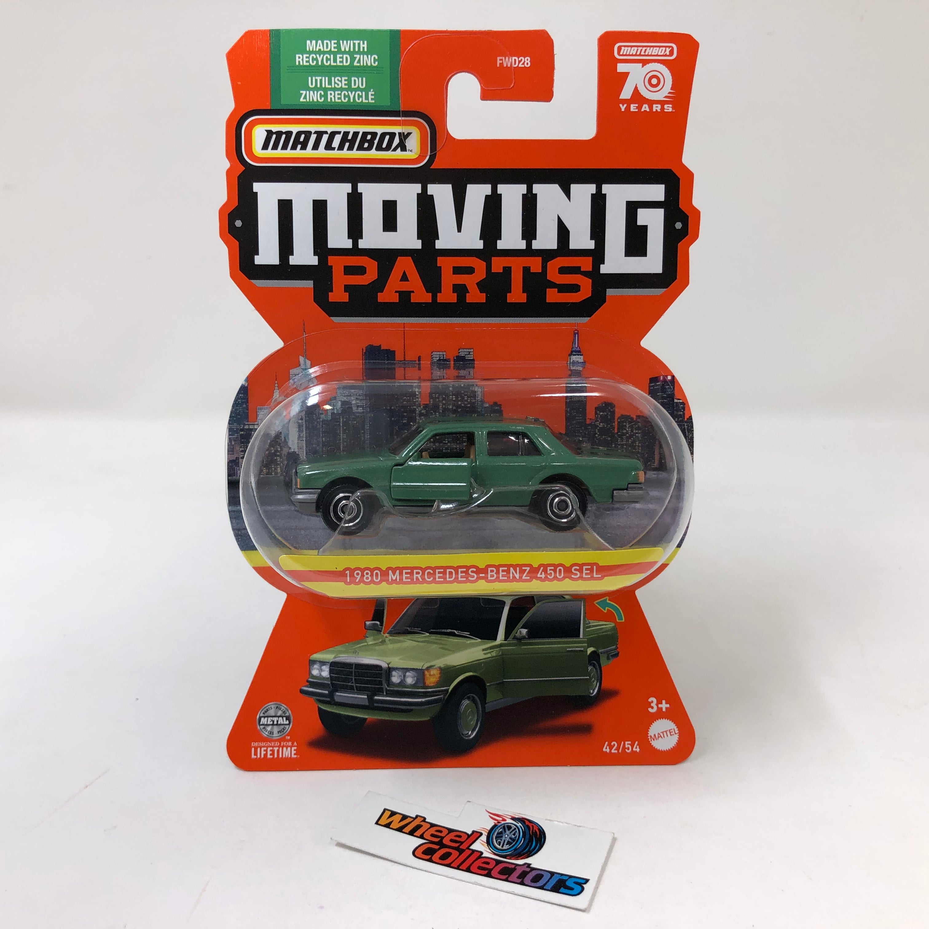 1980 Mercedes-Benz 450 SEL #42 * Green * 2023 Matchbox Moving Parts Case F、mySite、hgirdovlk
