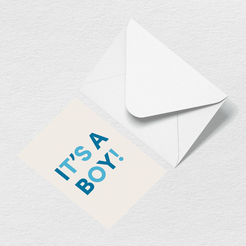 It's A Boy Greeting Card、mySite、solidvoid