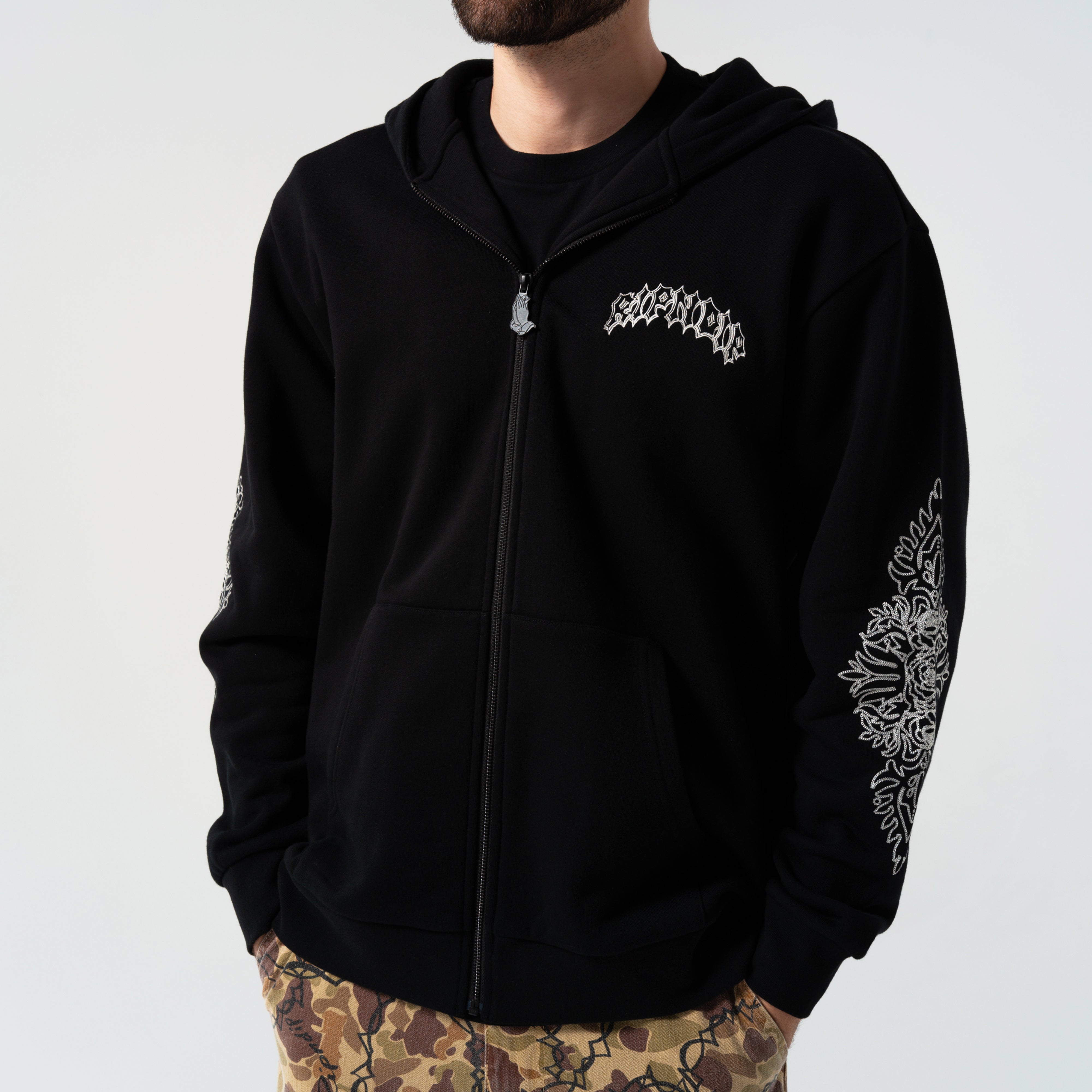  Mother Nerm Zip Up Hoodie (Black)、mySite、merchandisen