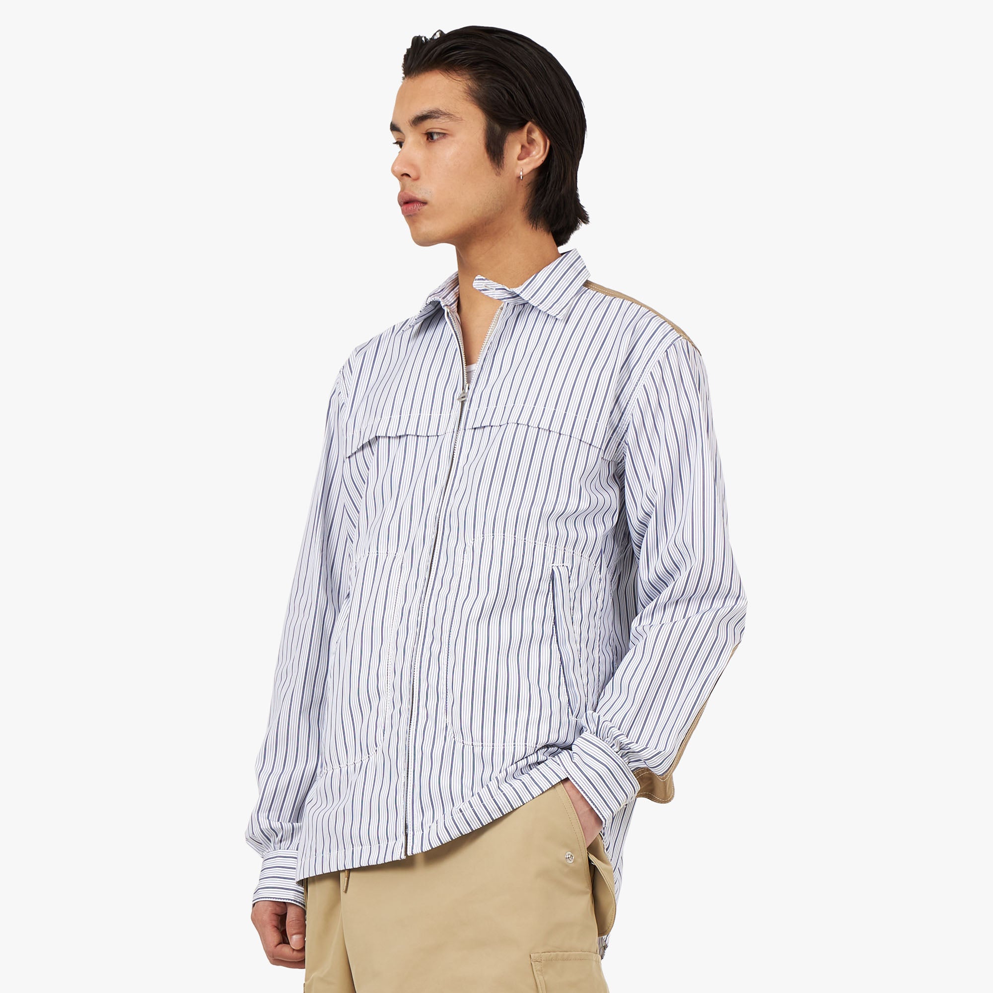  Junya Watanabe MAN Cotton Stripe Shirt White / Navy、mySite、merchandisen