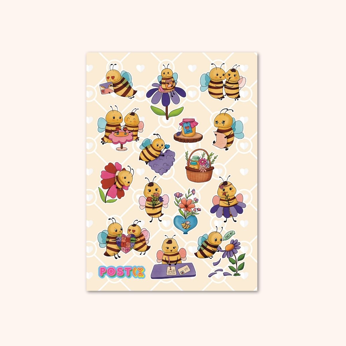  Bee Mine A6 Hologram Sticker Sheet、mySite、ghnorth