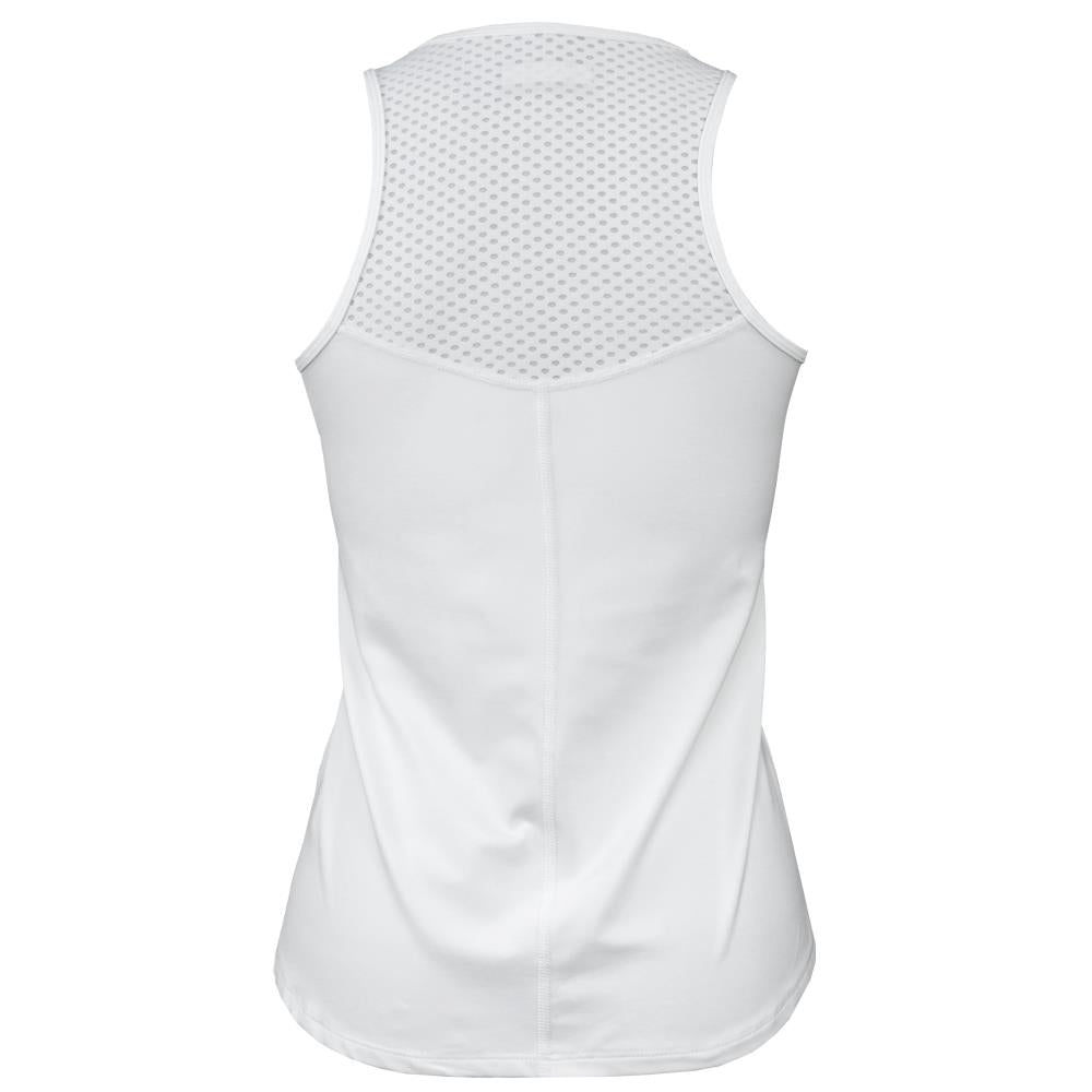 Lija Women's Essentials Force Tank - White、mySite、neckold