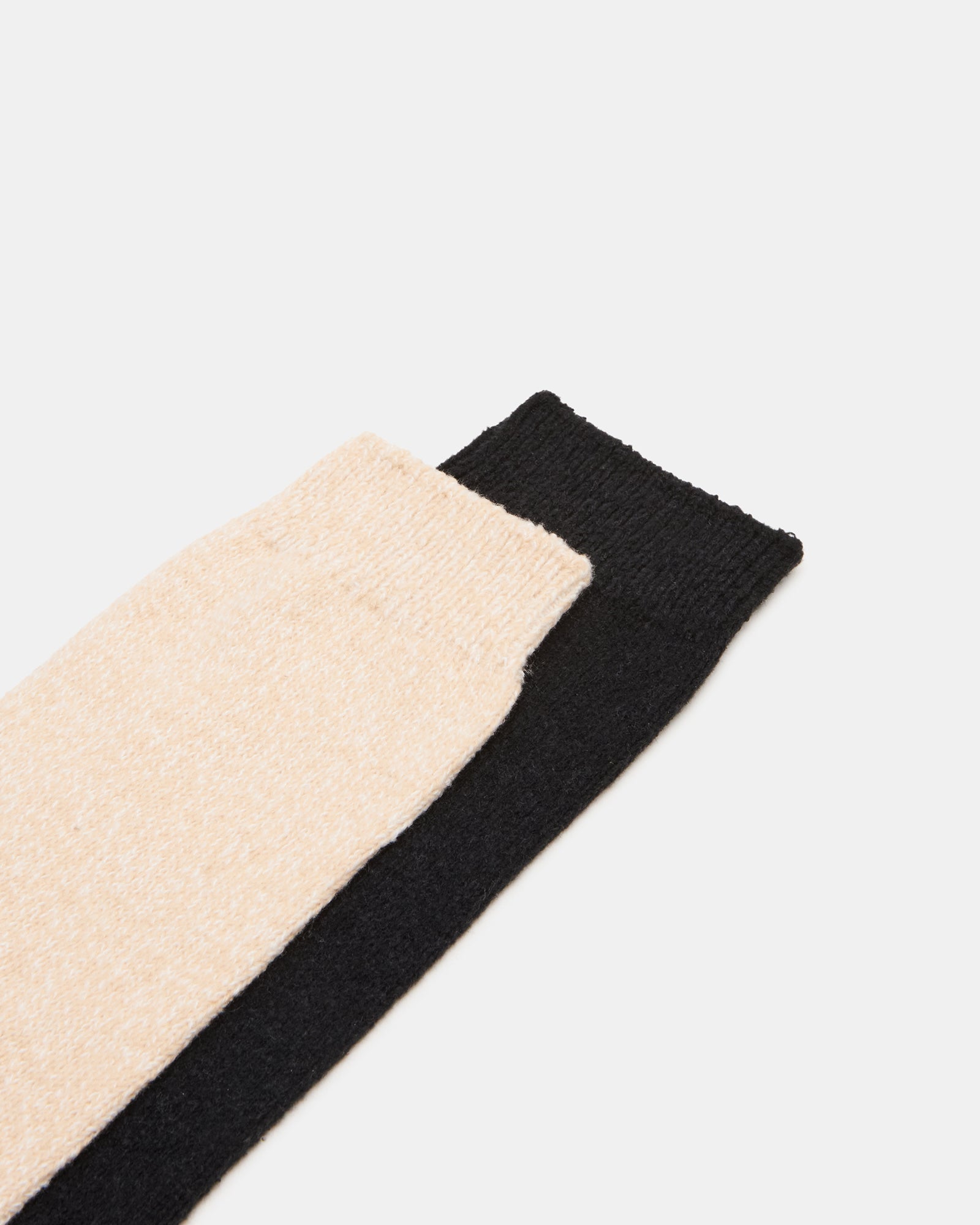 KNEE HIGH SOCKS BLACK/TAN、mySite、gtrtttuynbv