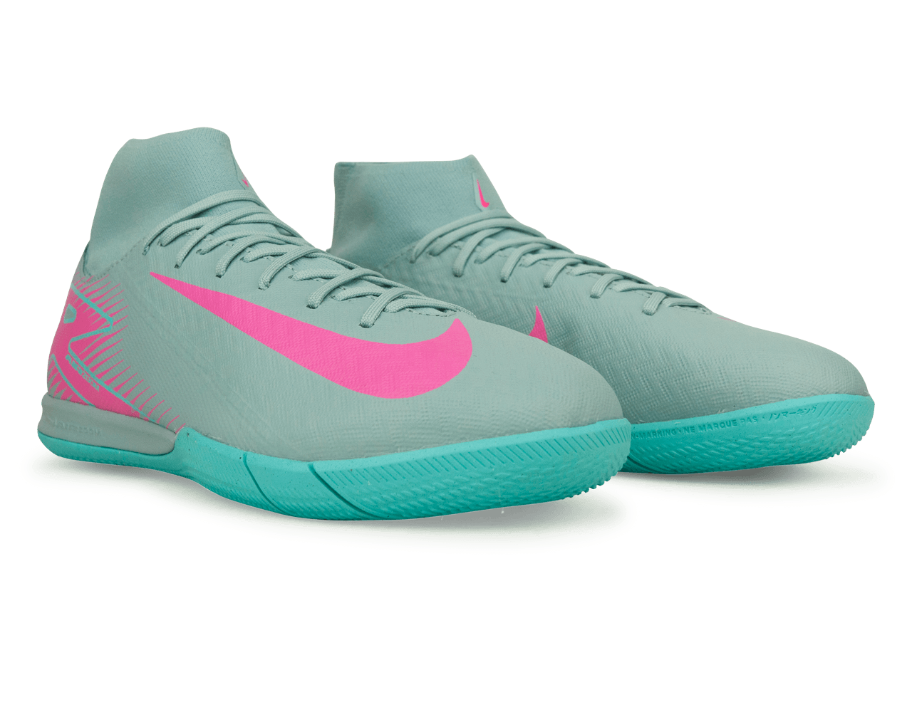 Nike Men's Zoom Mercurial Supefly 10 Academy IC Ocean Cube/Pink Blast、mySite、noshort