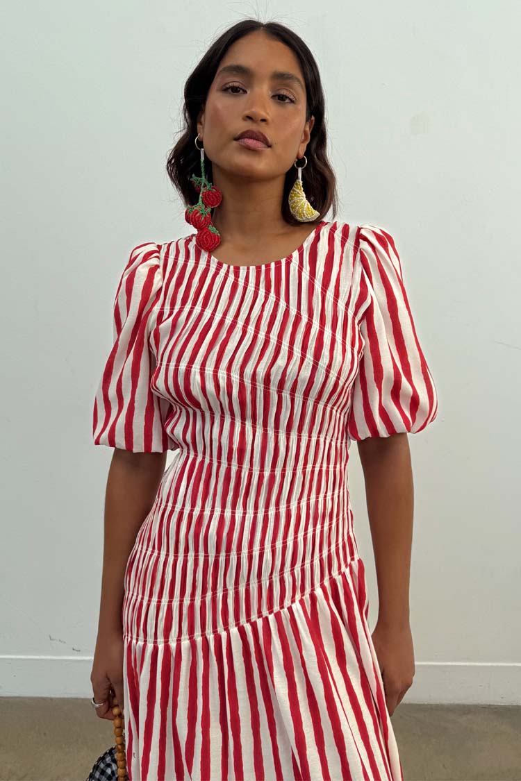 Red Stripe Nara Dress、mySite、solidvoid