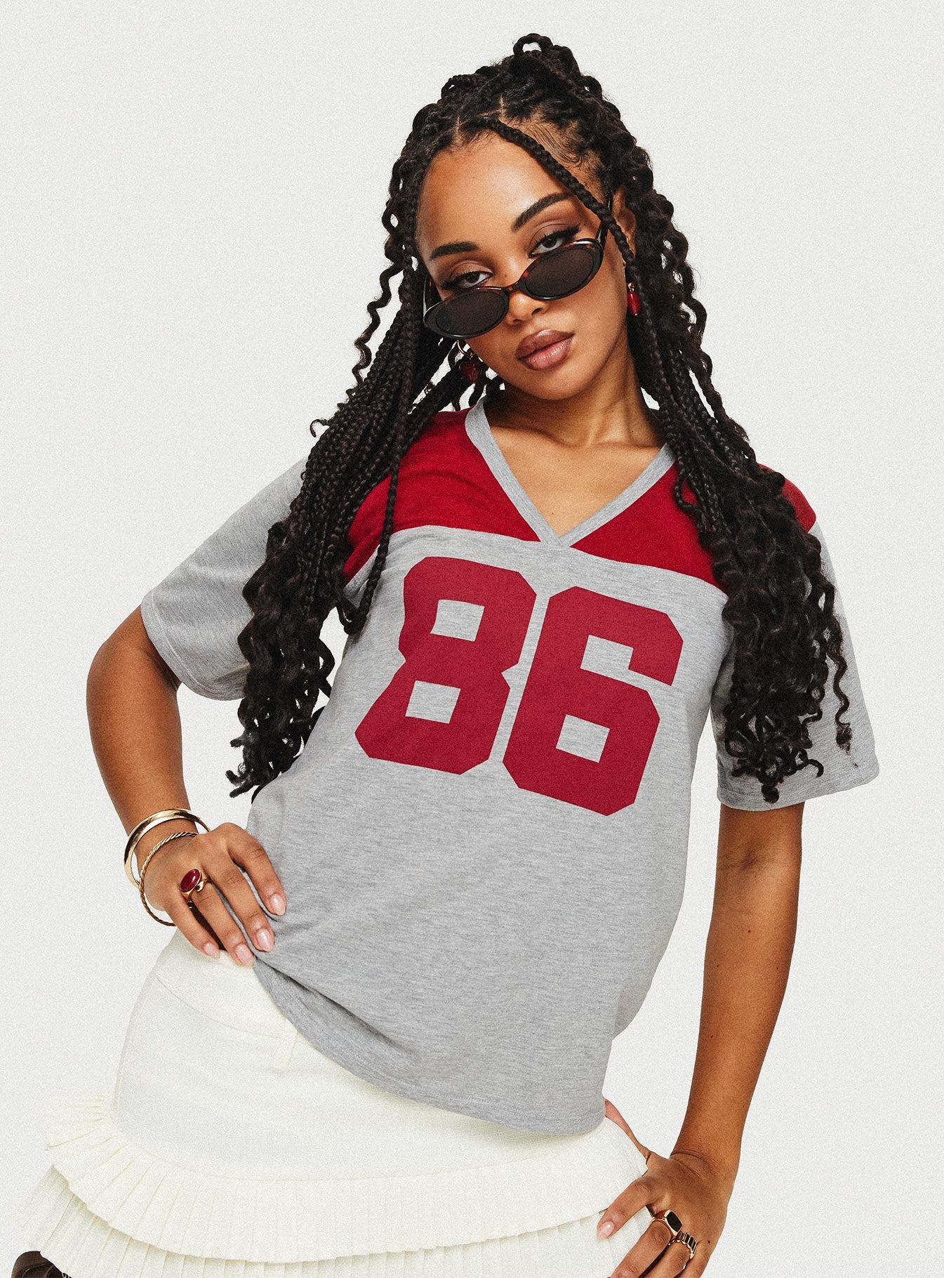 Balap Top Grey Marle / Red、mySite、solidvoid